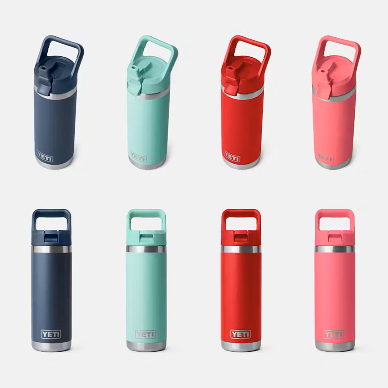 YETI Rambler Water Bottle w/ Colour-Matched Straw Cap, 532 mL / 18