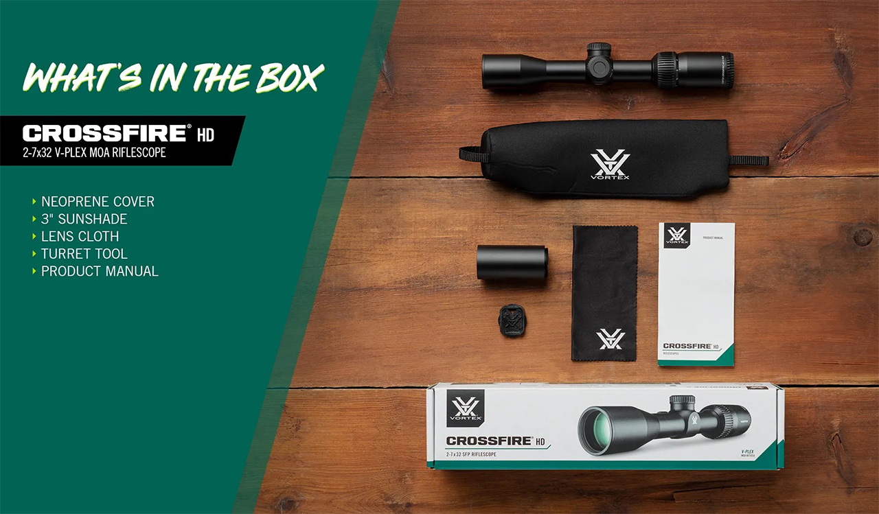 Vortex Optics Crossfire HD 2-7x32 SFP Riflescope: 1