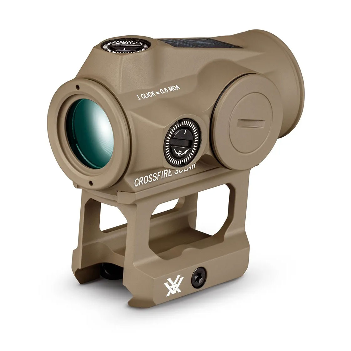 Vortex Optics Crossfire II Solar Red Dot Sight, Tan: 2 MOA Reticle