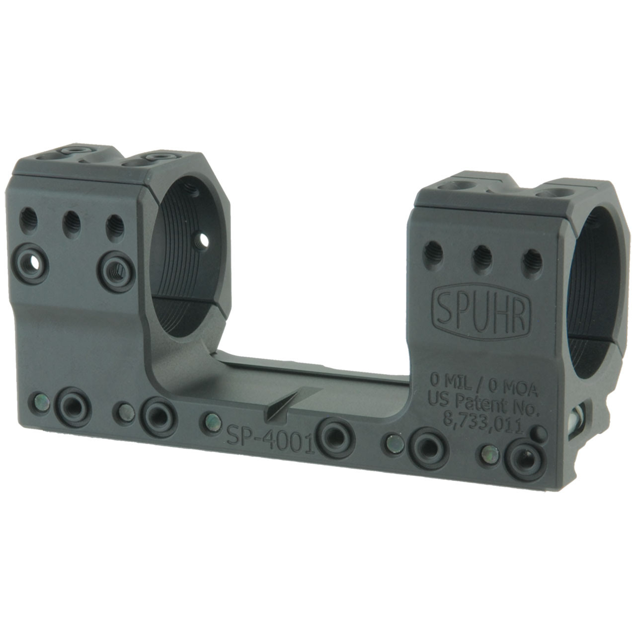 Spuhr Unimount 34mm 0 MIL Scope Mount – 1.5” Pick, Extended Housings, Precision Rifle Mount