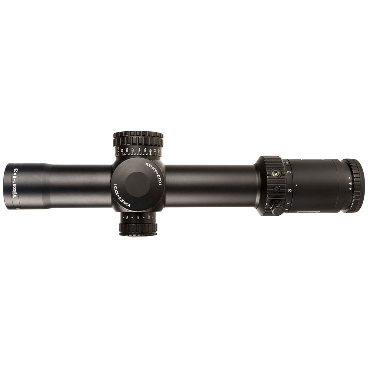 Trijicon Credo HX 1-8x28 FFP Riflescope - 34mm Tube, Red/Green MOA