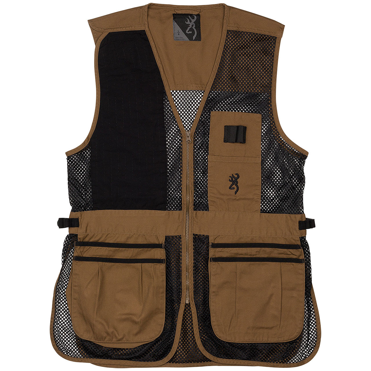 Browning Trapper Creek Mesh Shooting Vest - Clay / Black | CSC