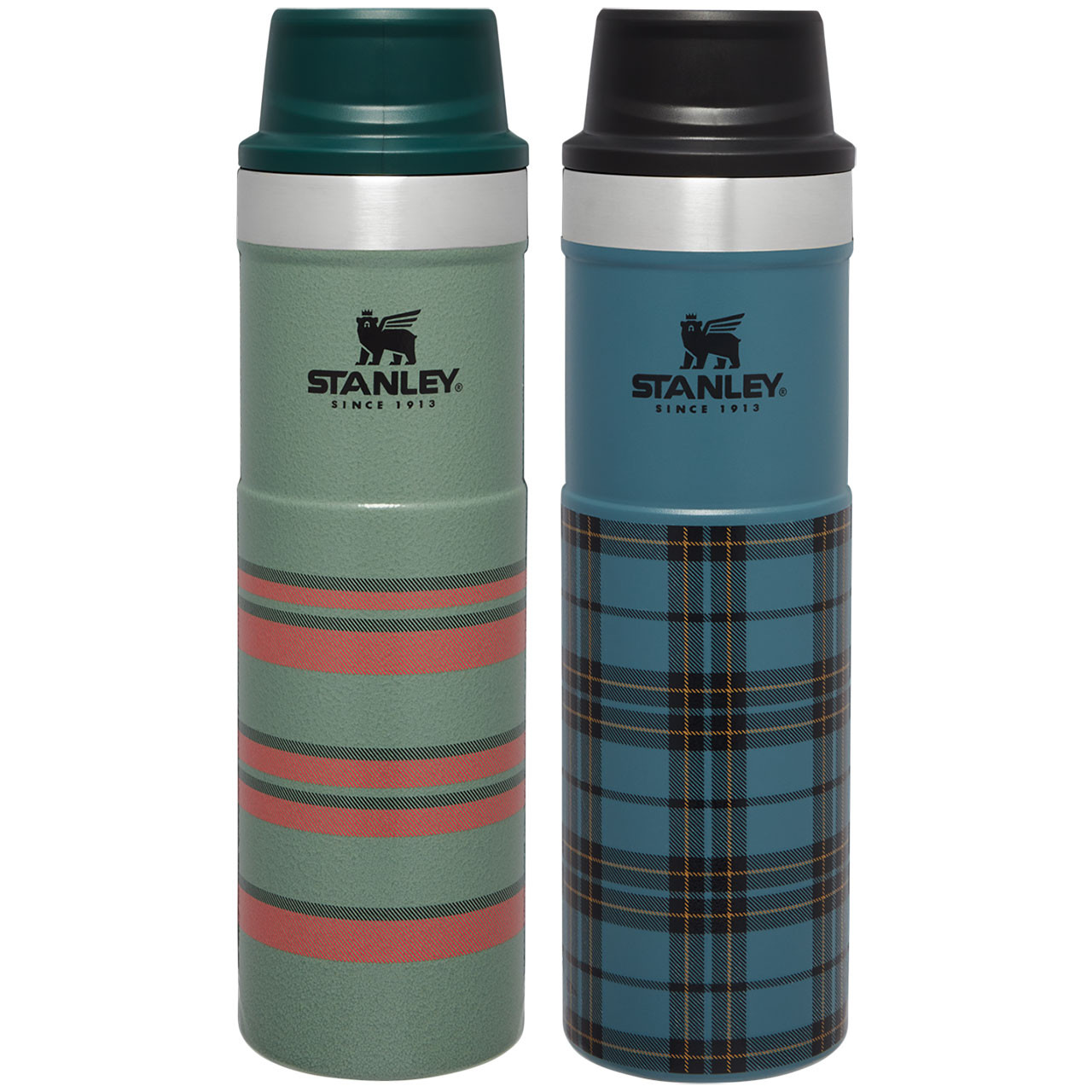 Stanley Vintage Loom Trigger Action Travel Mug 2-Pack: 20oz