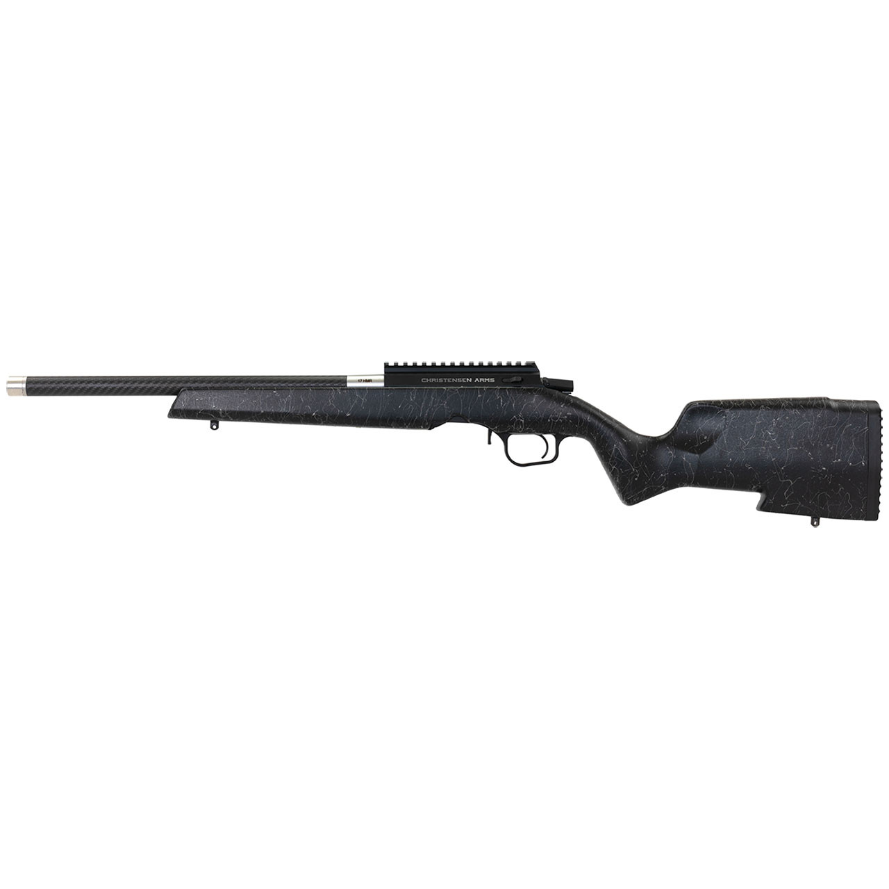 Christensen Arms Ranger Rifle, Black with Gray Webbing: 17 HMR, 18