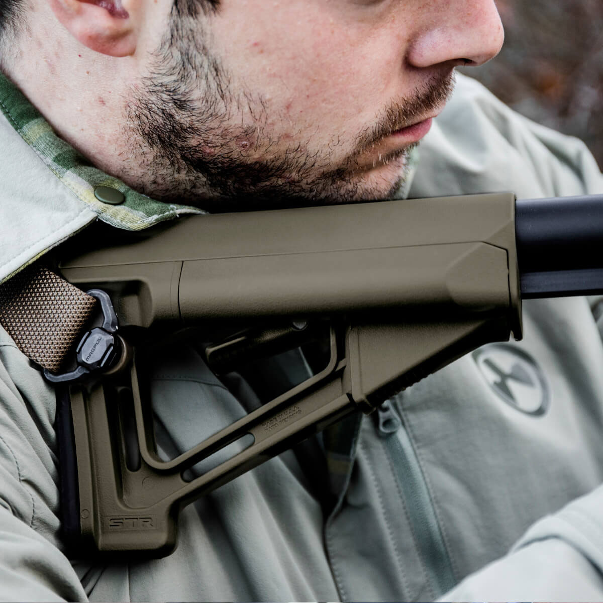 Magpul STR Carbine Stock - Mil-Spec: OD Green