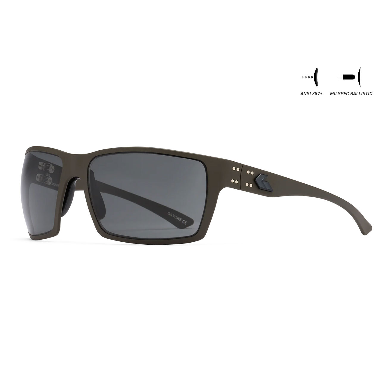 Gatorz Marauder Eyewear: OD Green Cerakote Frame w/Black Logo