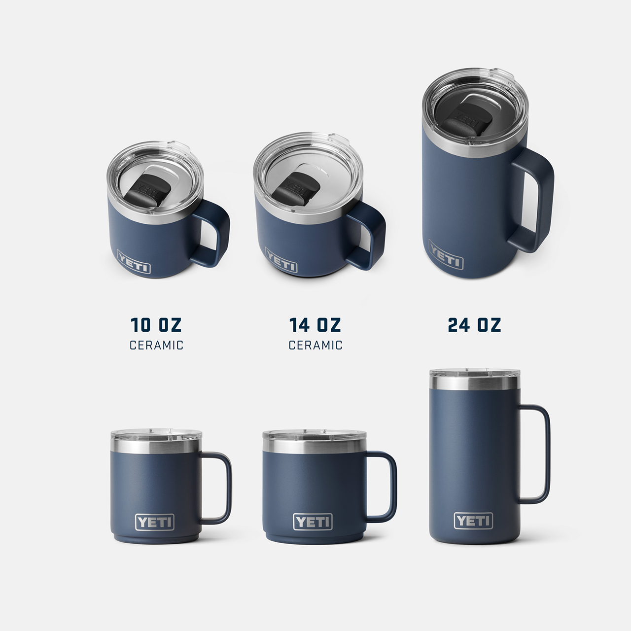 YETI Rambler Stackable Mug w/ Magslider Lid, 414 mL / 14 oz: Moon Dust