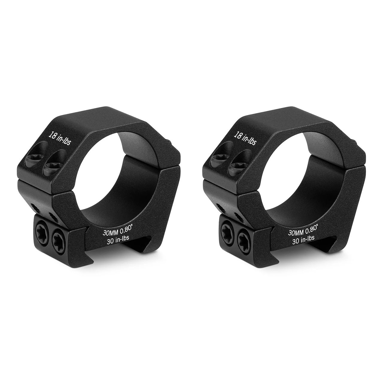 Vortex Optics Sport Riflescope Rings: 30mm Tube, 0.80