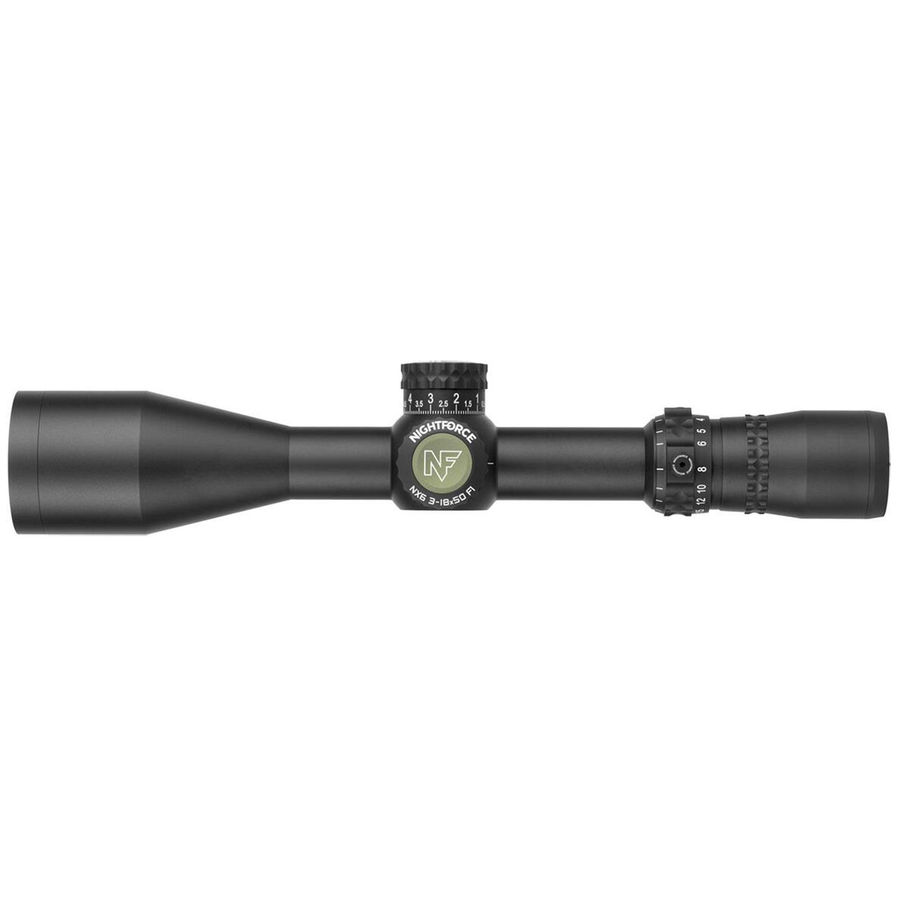 Nightforce Optics NX6 3-18x50mm F1 Riflescope, Black: 30mm Tube