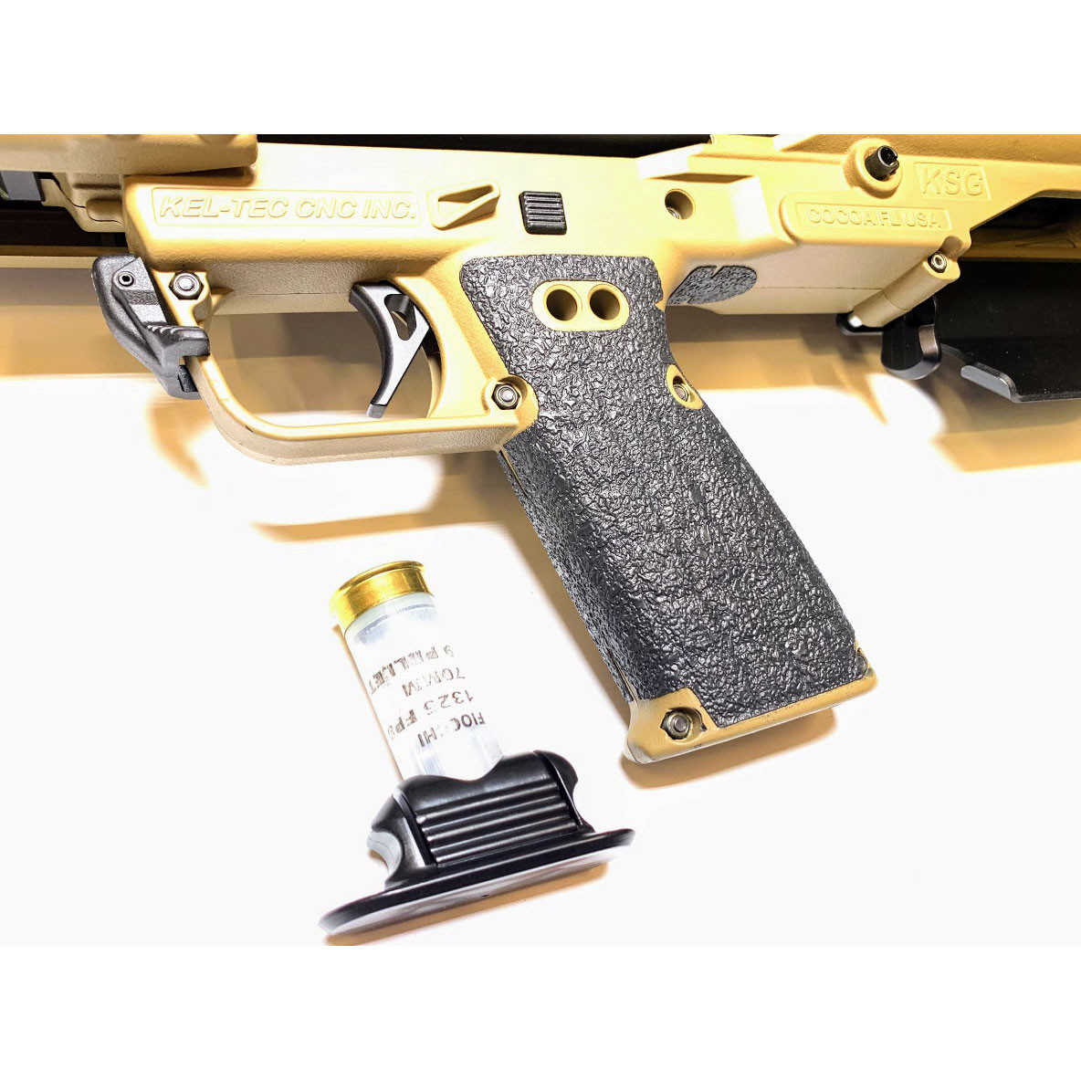 Storage Plug Für Kel-Tec Schrotflinte Bomeek & Grip Storage Plug Für Kel-Tec KSG/KS7 – Schwarz, Stoßdämpfend, Mit Staufach Recoil Pad