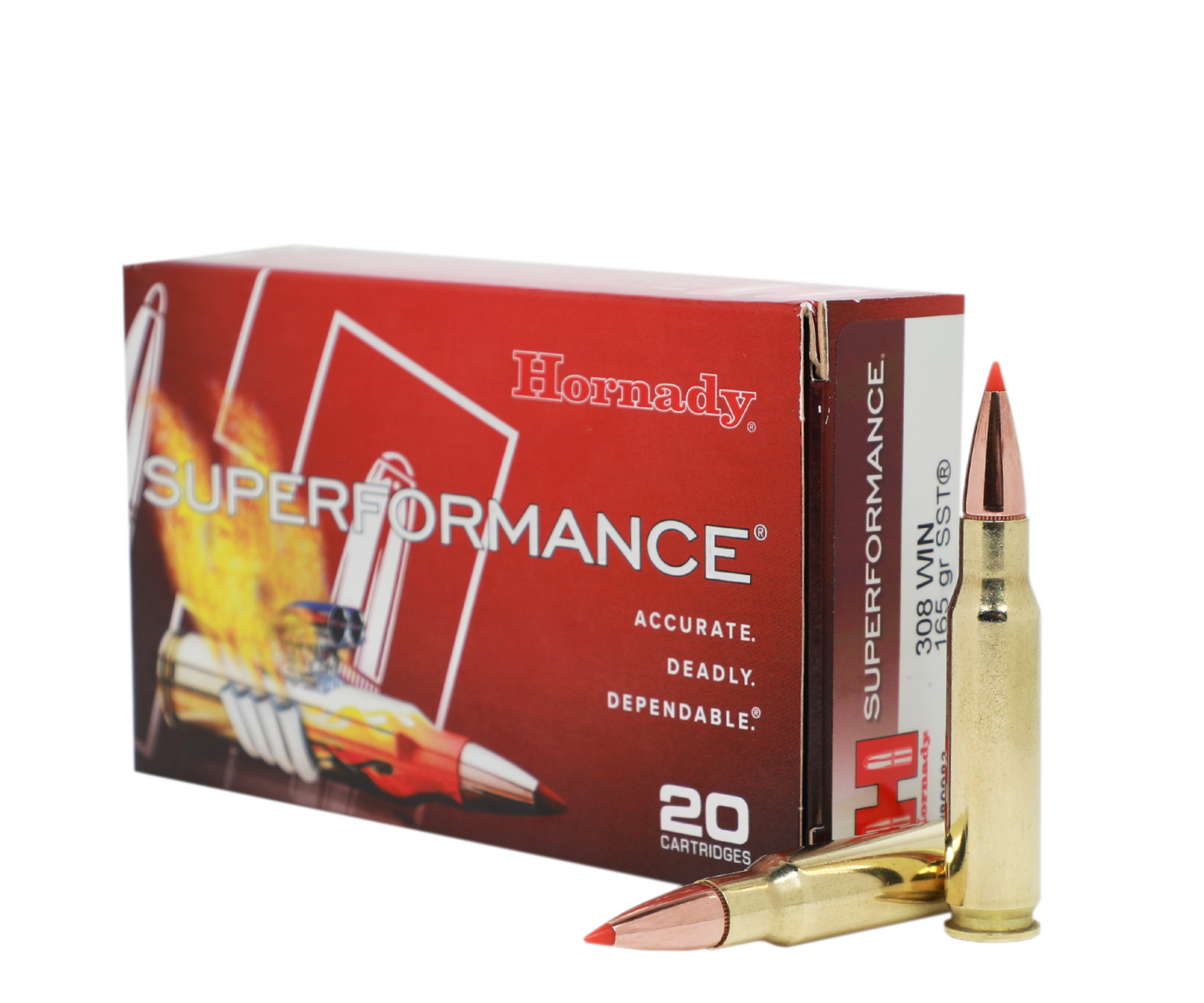 Hornady Superformance Ammunition: 308 Win, 165 Grain, SST, 2840 fps ...