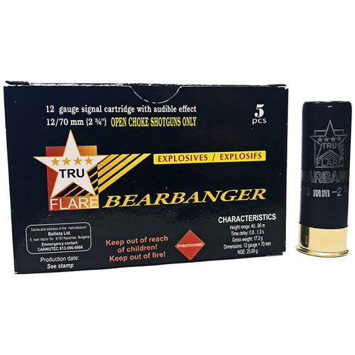 TruFlare Bearbanger Ammunition - 12 Gauge, 2-3/4", Model 12GB