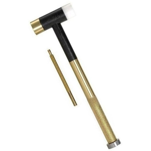 Lyman Brass Tapper Hammer - 3 Interchangeable Heads (Nylon, Brass, Steel) With Drift Pin