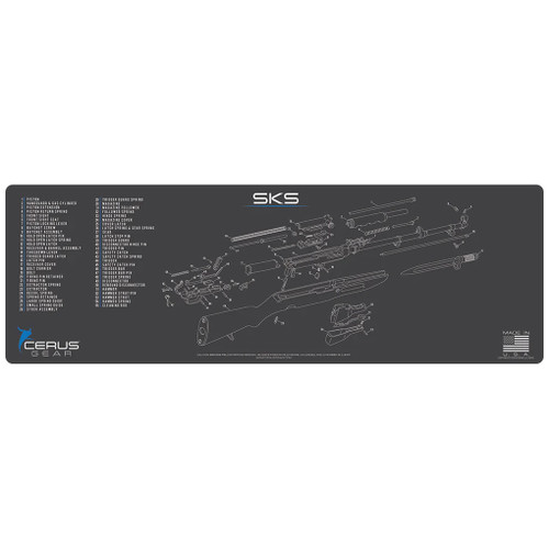 Cerus Gear PREMIUM Cleaning Mat For STACCATO 2011 Pistols - Made In USA, FDE Color