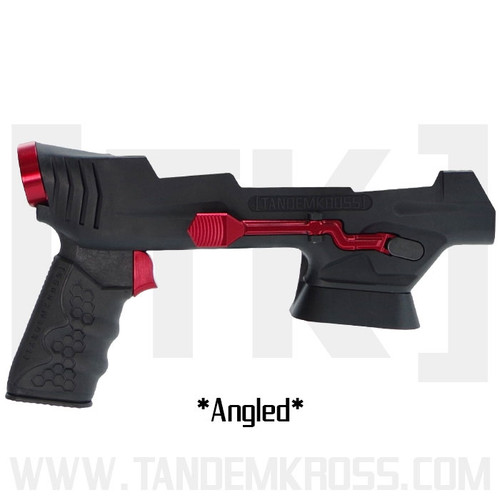 Red Angled Adaper & Mag Release, Black Grip, No Buttstock & Buffer Tube