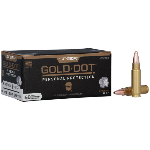 Speer Gold Dot Personal Protection 5.7x28mm, 40 gr, GDHP Ammunition