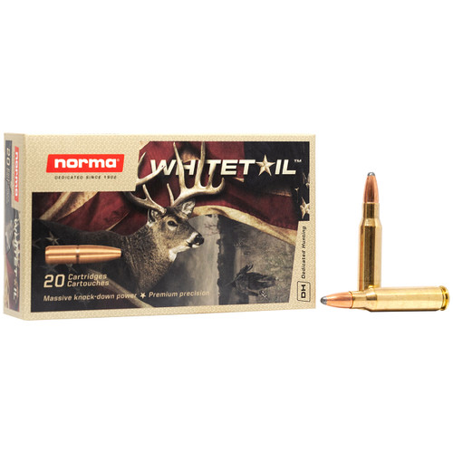 Norma Whitetail Ammunition - 6.5 Creedmoor, 140 gr, SP, 2657 fps, Model 20166492