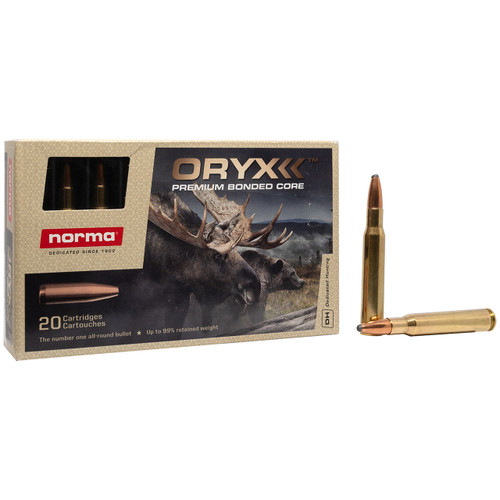 Norma Oryx Ammunition - 30-06 Springfield, 180 gr, Bonded SP, 2700 fps, Model 20174742