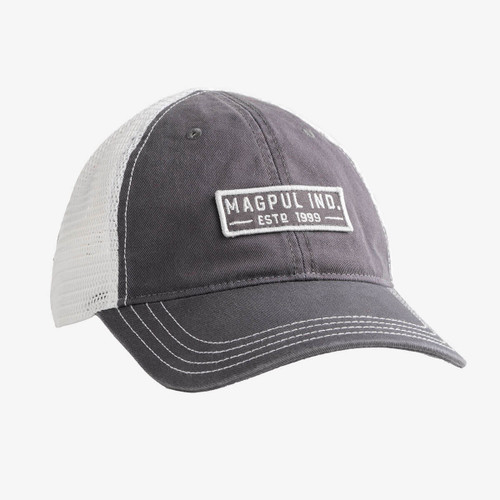 Magpul Established Garment Washed Trucker Hat - Charcoal/White