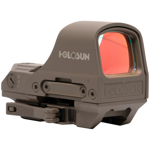 Holosun HS510C FDE-G Reflex Sight - Green 2 MOA Dot & 65 MOA Circle