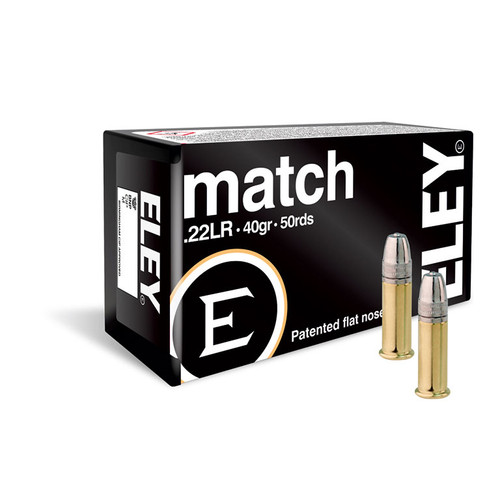 ELEY Match Ammunition - 22 LR, 40 gr, FN