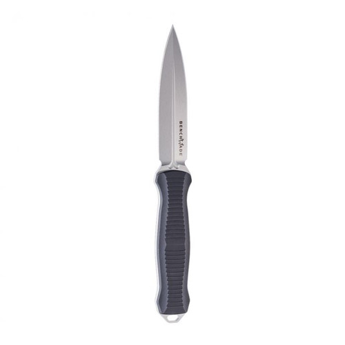 Benchmade 133 Fixed Infidel Knife - 4.52", Double-Edge Dagger, Black Anodized Aluminum Handle