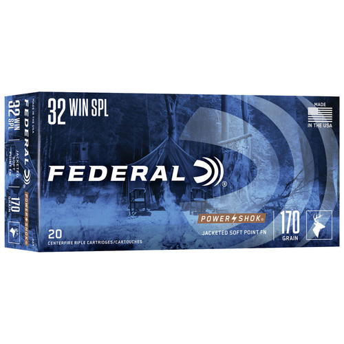 Federal Power-Shok Rifle 32 Win Special, 170 gr, JSP Ammunition