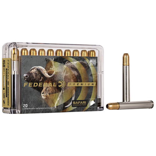 Federal Safari Trophy Bonded Sledgehammer Solid 458 Lott, 500 gr, TBSS Ammunition