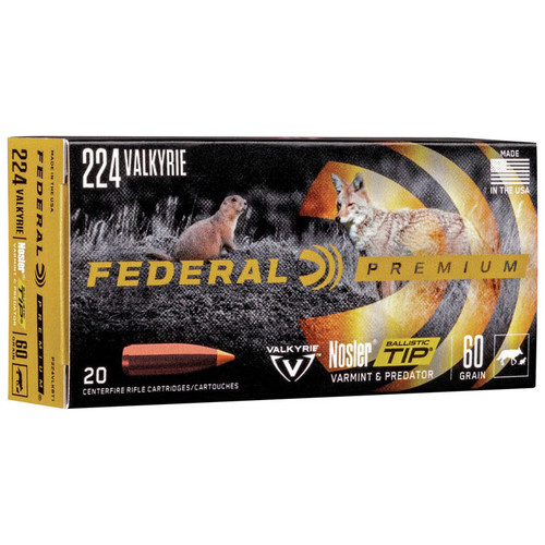 Federal Varmint & Predator 224 Valkyrie, 60 gr, NBT Ammunition