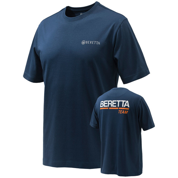 Beretta Team T-Shirt, Total Eclipse Blue