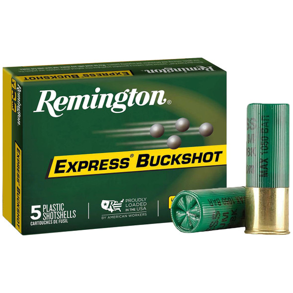 Remington Express Buckshot Ammunition: 12 Gauge, 2-3/4", 000 Buck, Lead, 1325 fps | 20406