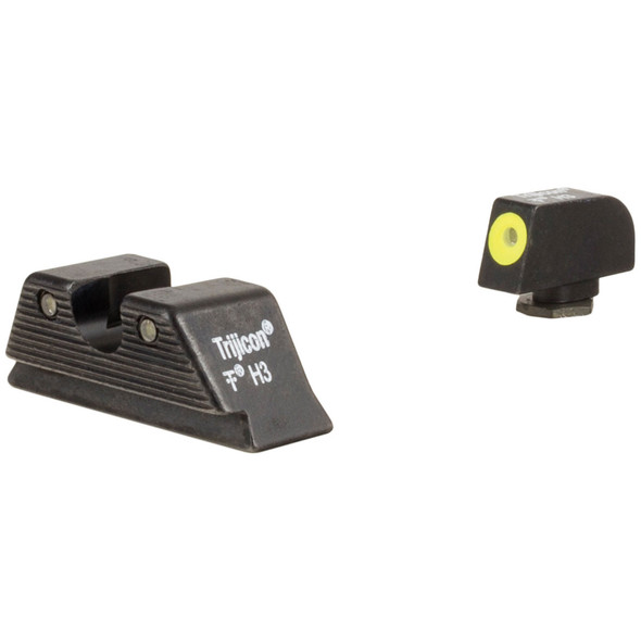 Front: Yellow Outline / Green Tritium, Rear: Black Outline / Green Tritium