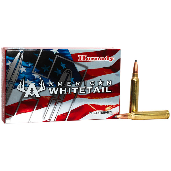 Hornady American Whitetail Ammunition: 300 Win Mag, 150 Grain, SP InterLock, 3275 fps