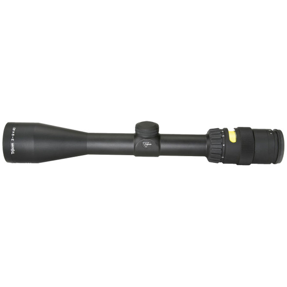 Trijicon AccuPoint 3-9x40 SFP Riflescope - MIL-Dot Crosshair w/ Amber Dot, Tritium / Fiber Optics Illuminated