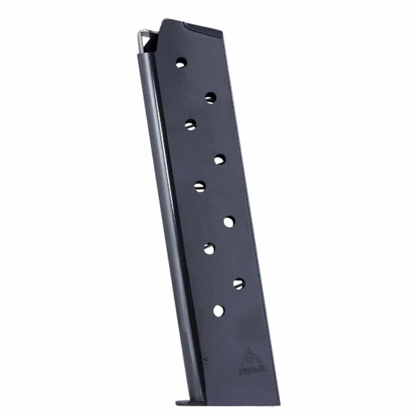 Mec-Gar Magazine for 1911 Full-Size - 45 ACP, 10-Rounds, Blued, Metal Floorplate