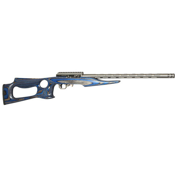 Volquartsen IF-5 Rimfire Rifle - 22 LR, 18.5" Barrel, Blue Lightweight Thumbhole Stock, Model VCF-LR-BL-LTH