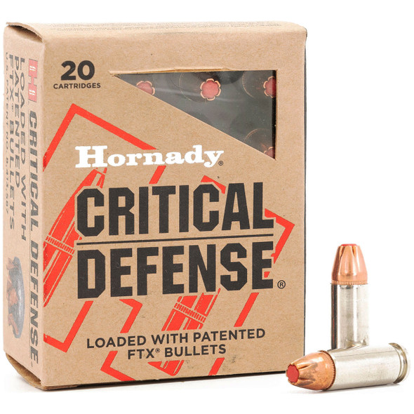 Hornady Critical Defense Ammunition - 30 Super Carry, 100 gr, FTX, 1250 fps