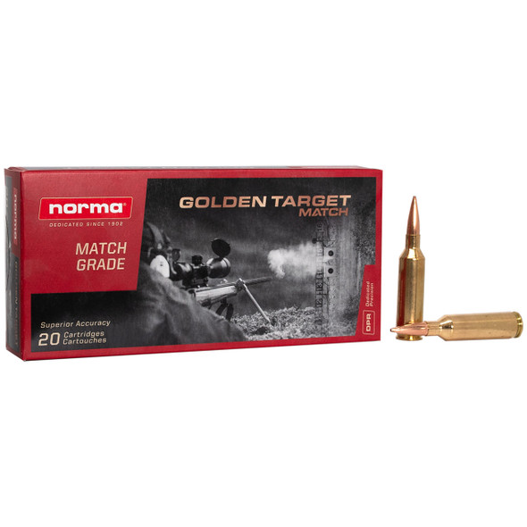 Norma Golden Target Ammunition - 6.5 PRC, 143 gr, GTX, 2986 fps, Model 10166462