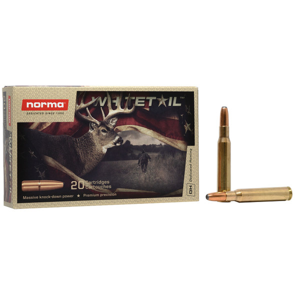 Norma Whitetail Ammunition - 30-06 Springfield, 180 gr, SP, 2700 fps, Model 20177602