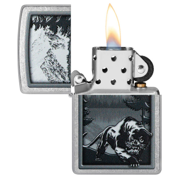 Zippo Windproof Lighter - Mountain Lion Design
