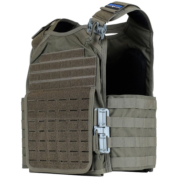 Premier Body Armor Core Plate Carrier w/ Level IIIA Cummerbund Armor - Ranger Green