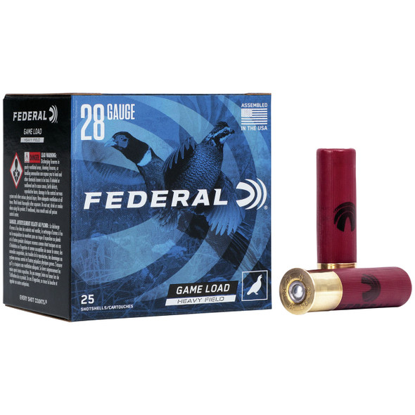 Federal Game Load Upland Heavy Field Ammunition - 28 Gauge, 2-3/4", #5, 1 oz, 1220 fps, Model H289 5