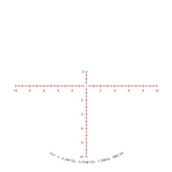 Trijicon Credo 2.5-15x42 SFP Riflescope - 30mm Tube, Red MRAD Center Dot Reticle, Model CR1542-C-2900034