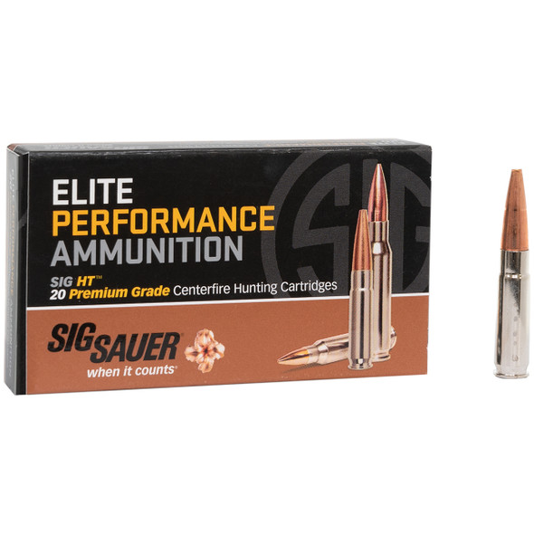 Sig Sauer Elite Copper Hunting Ammunition: 300 Blk, 120 gr, Solid Copper, 2250 fps, Model E300H1-20
