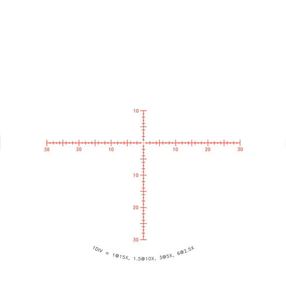 Trijicon Credo HX 2.5-15x42 SFP Riflescope - 30mm Tube, Red MOA Center Dot Reticle, Model CRHX1542-C-2900033