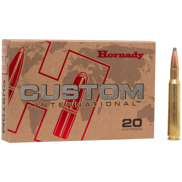 Hornady Custom International Ammunition: 30-06 Springfield, 180 Grain, SP InterLock, 797 m/s