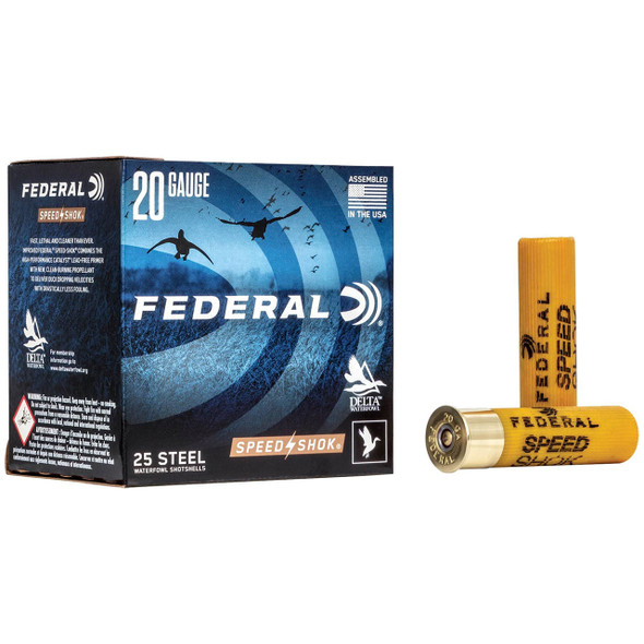 Federal Speed-Shok Ammunition - 20 Gauge, 3", #4, Steel, 7/8 oz, 1550 fps, Model WF209 4