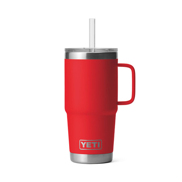 YETI Rambler Straw Mug with Straw Lid, 739 mL: Rescue Red