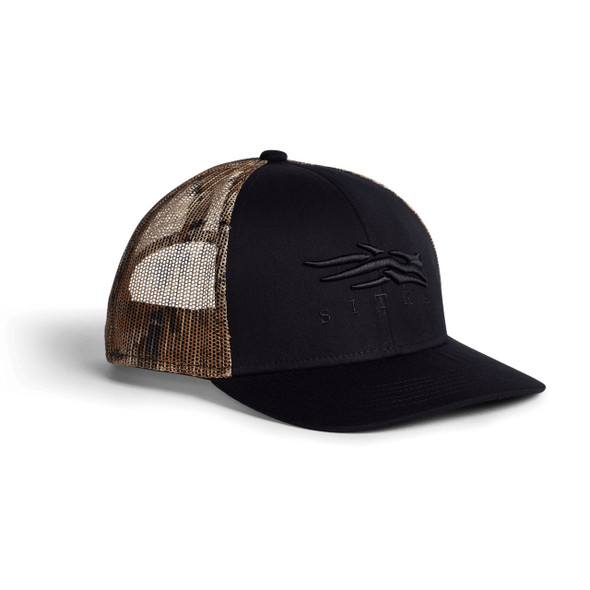 SITKA Gear Icon Marsh Mid Pro Trucker Hat, Sitka Black