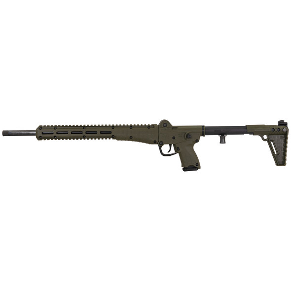 KelTec SUB2000 GEN3 Folding Rifle, Green - 9x19mm, 18.6" Barrel